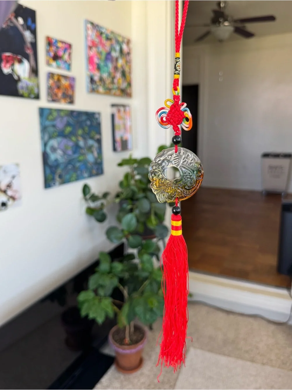 New Decorative Hanging Ornament. Feng Shui Liuli for Luck and Fortune.